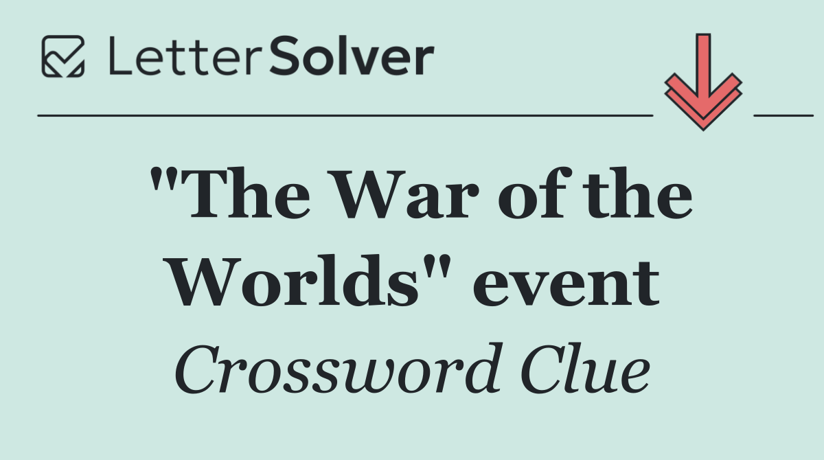 "The War of the Worlds" event