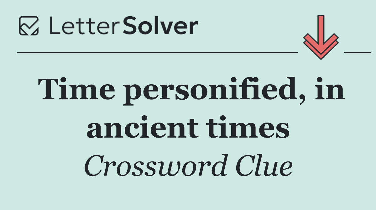 Time personified, in ancient times