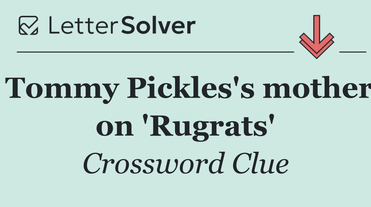 Tommy Pickles's mother on 'Rugrats'