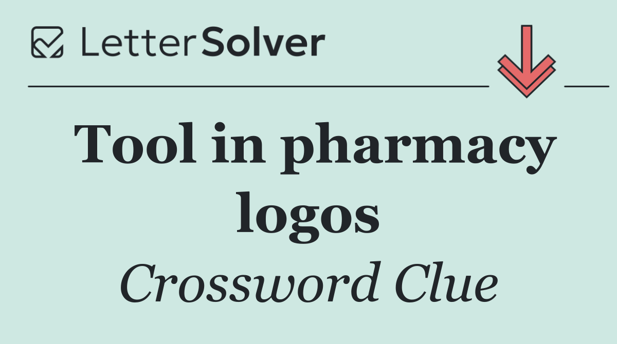 Tool in pharmacy logos