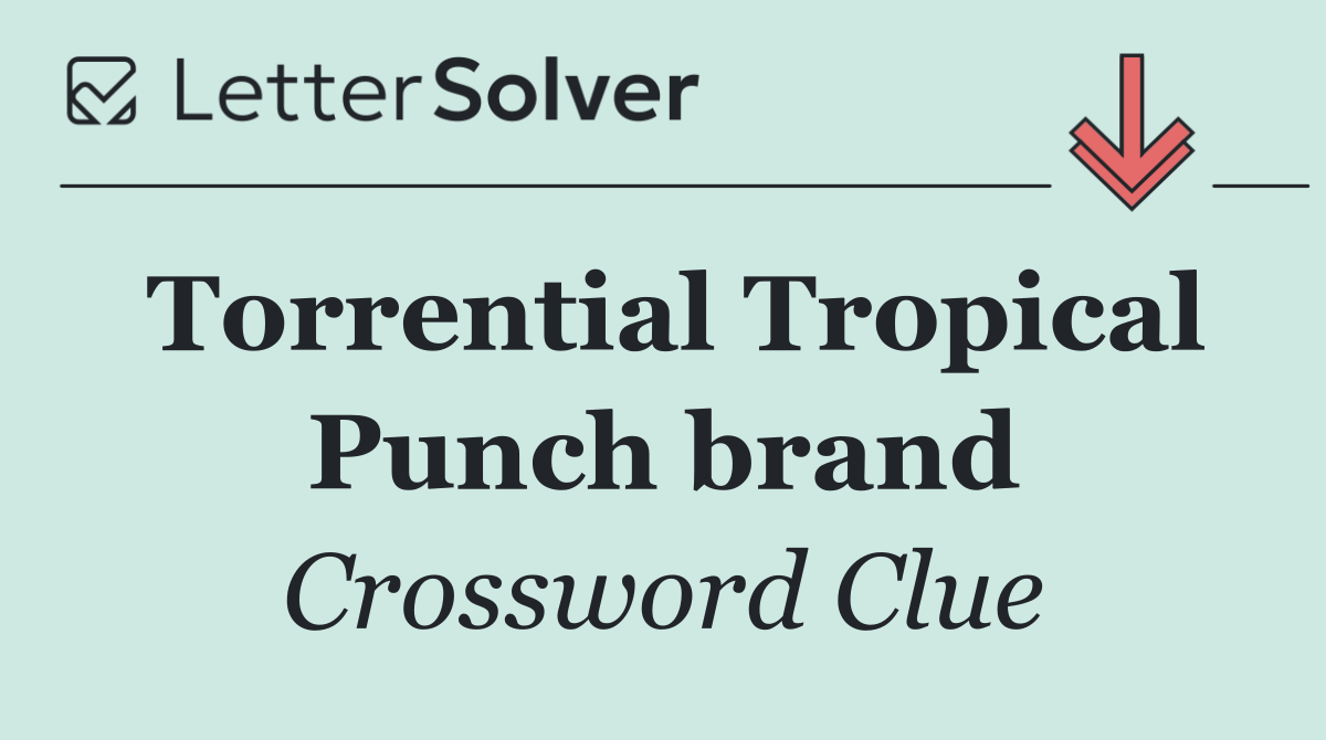 Torrential Tropical Punch brand
