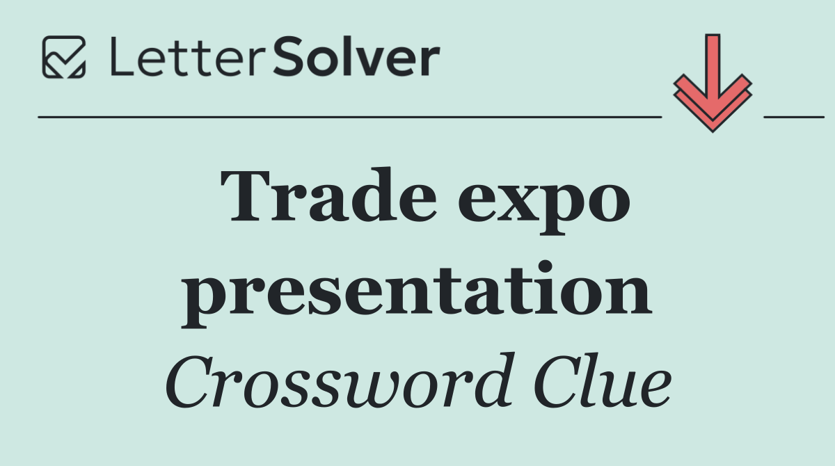 Trade expo presentation