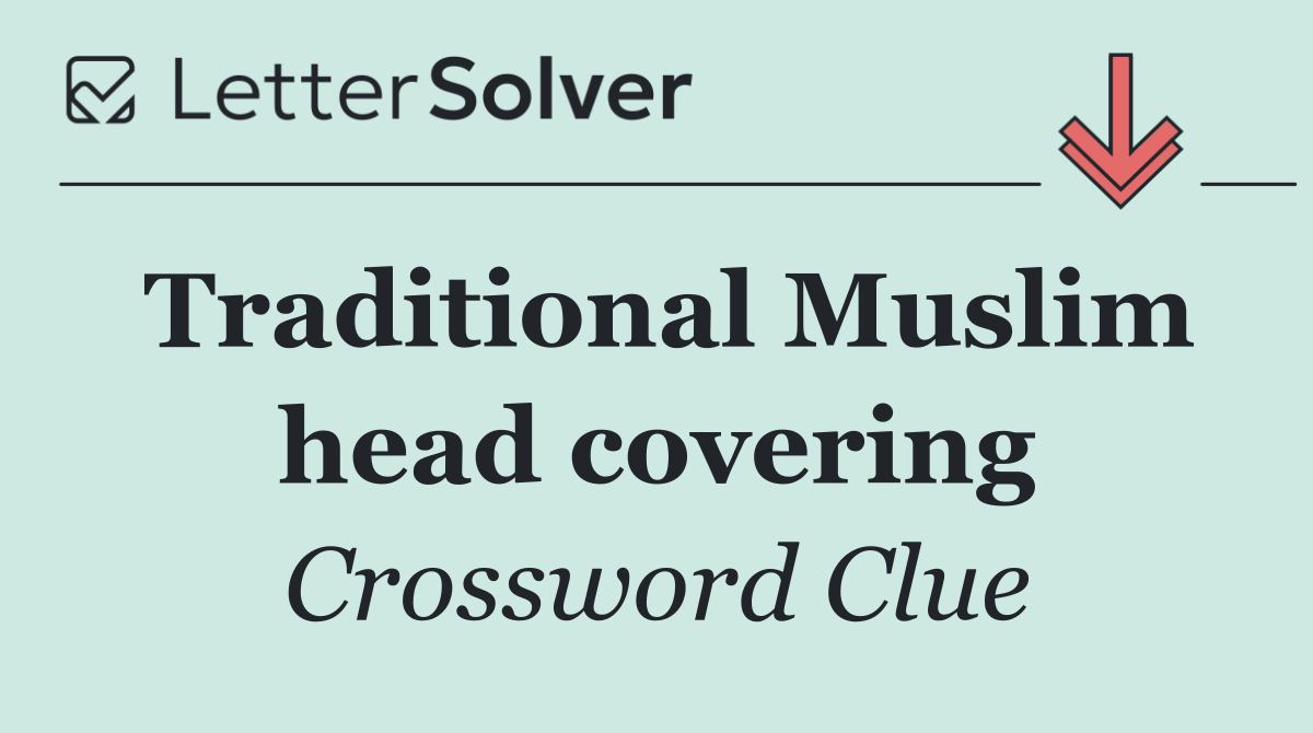 Traditional Muslim head covering