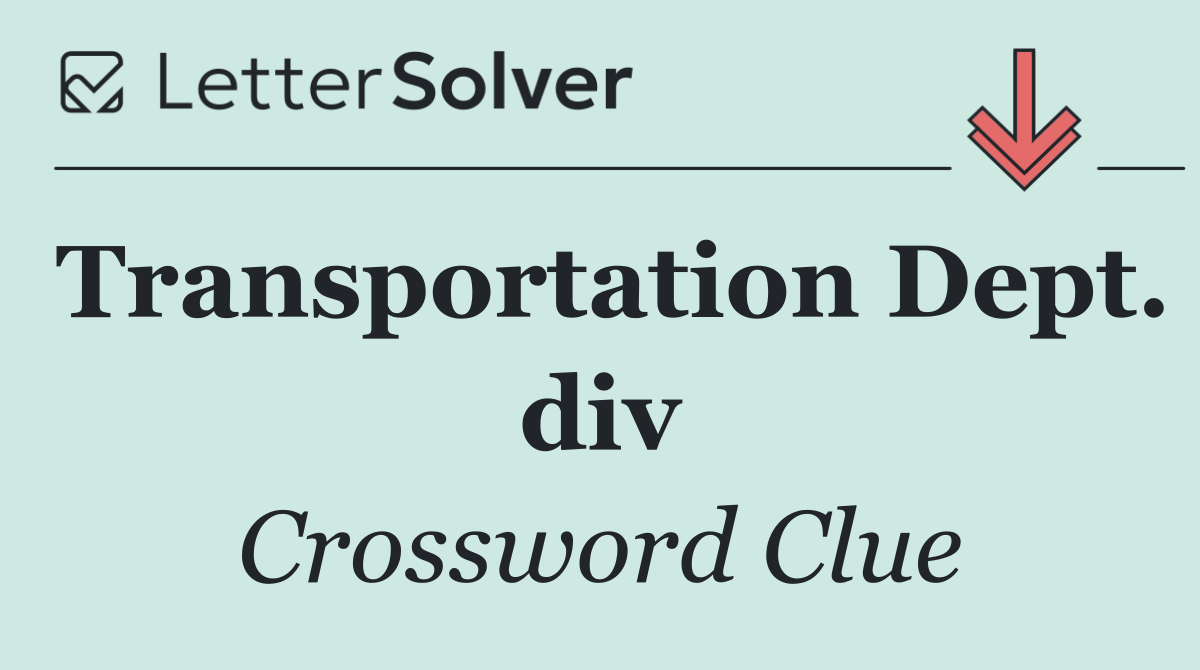 Transportation Dept. div