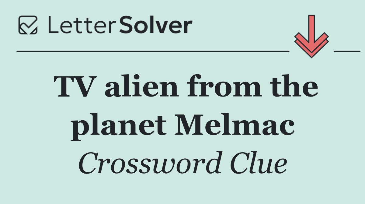 TV alien from the planet Melmac