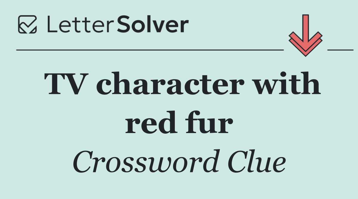 TV character with red fur
