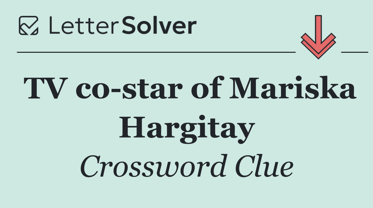 TV co star of Mariska Hargitay