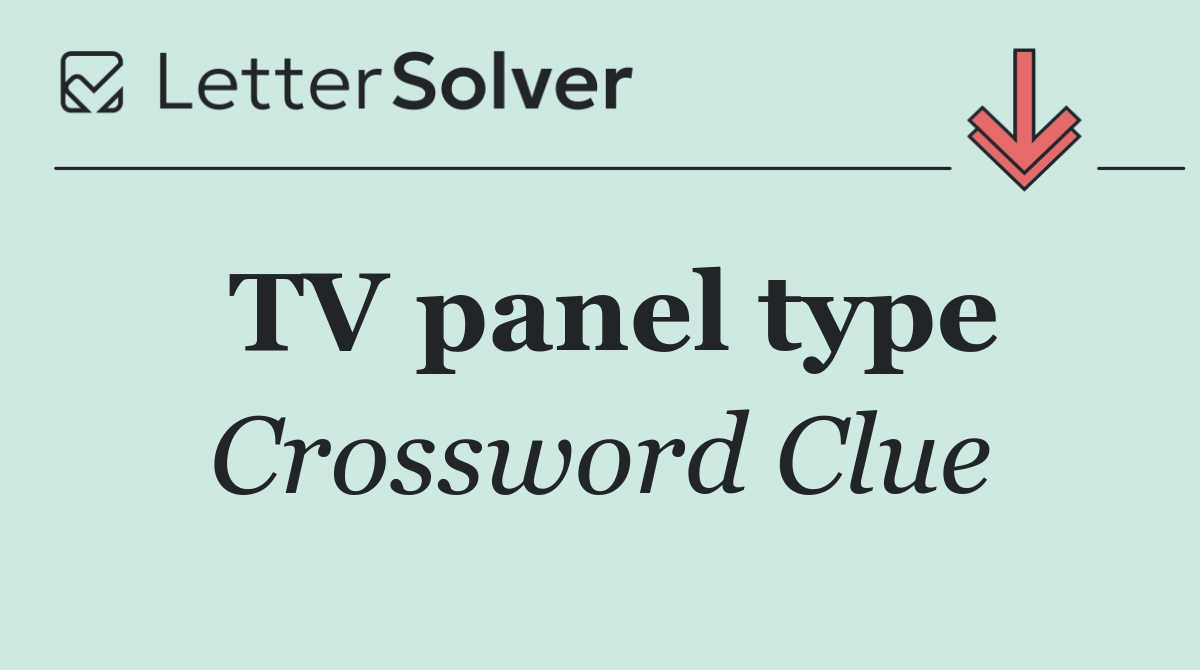 TV panel type