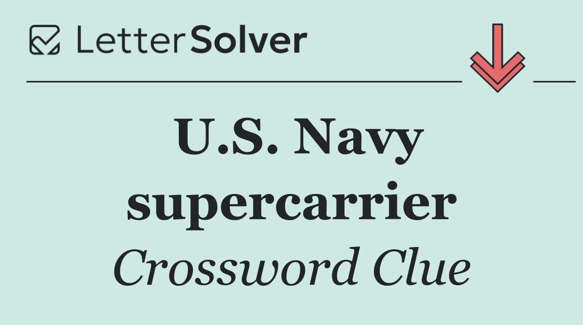 U.S. Navy supercarrier