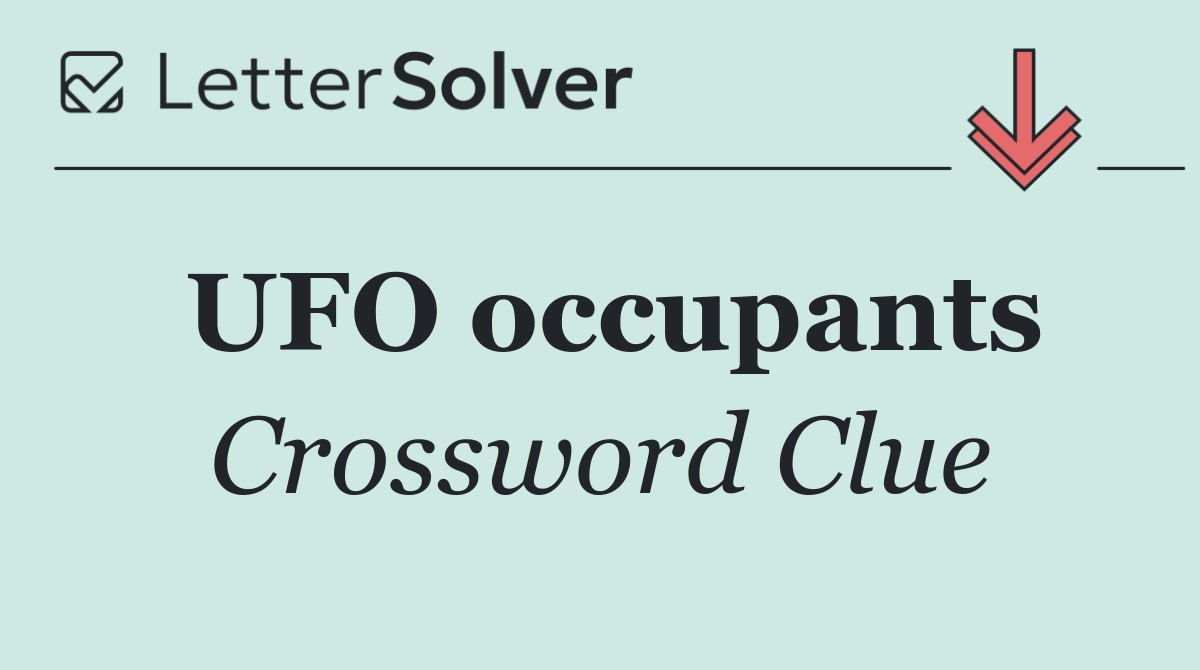 UFO occupants