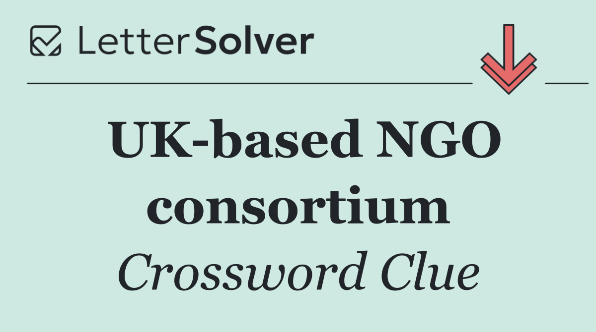 UK based NGO consortium