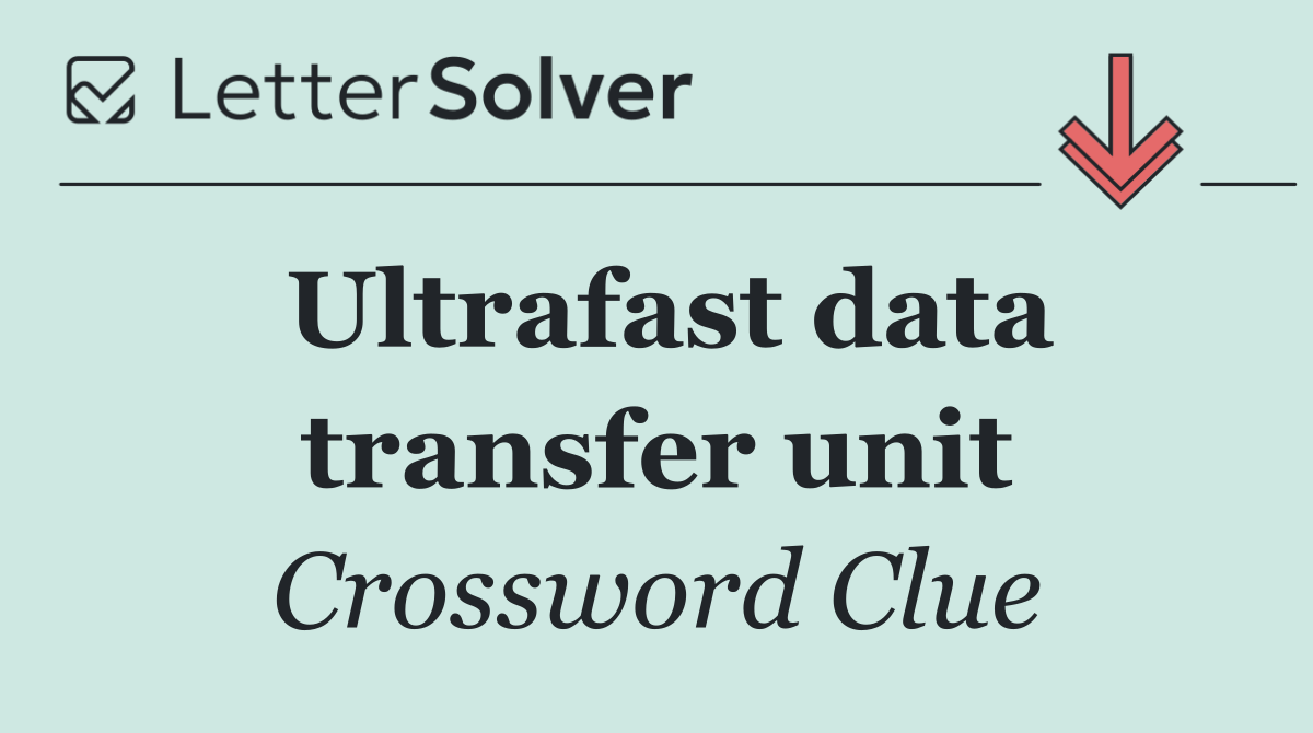 Ultrafast data transfer unit