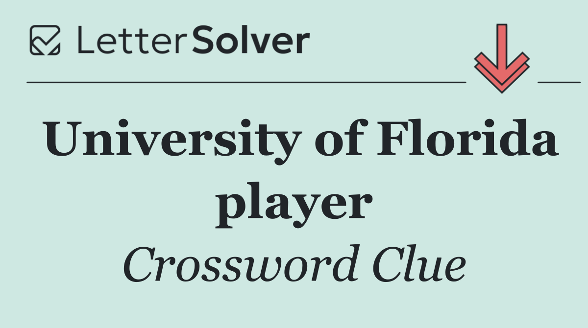 University of Florida player