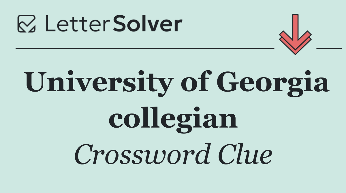 University of Georgia collegian