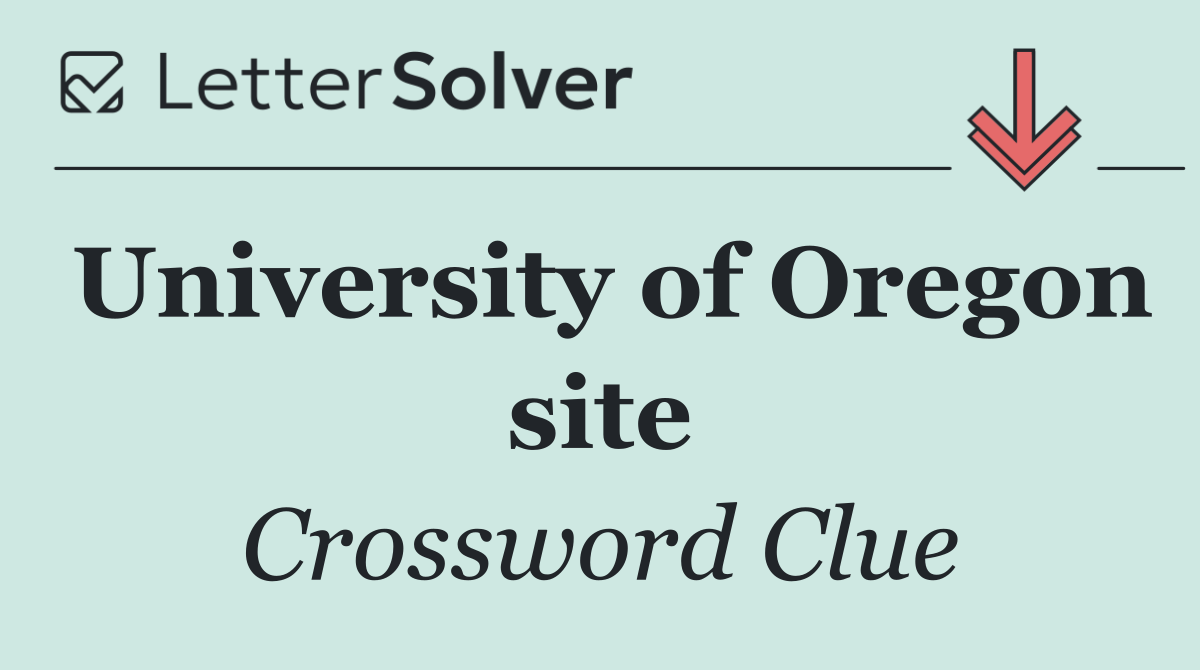 University of Oregon site