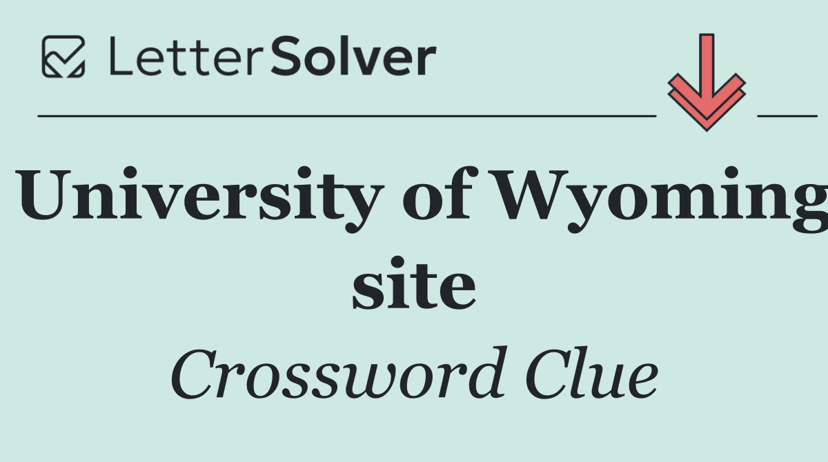 University of Wyoming site