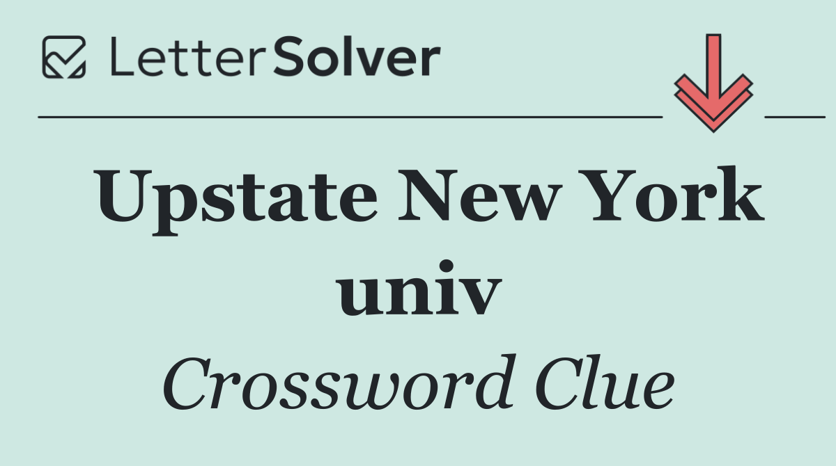 Upstate New York univ
