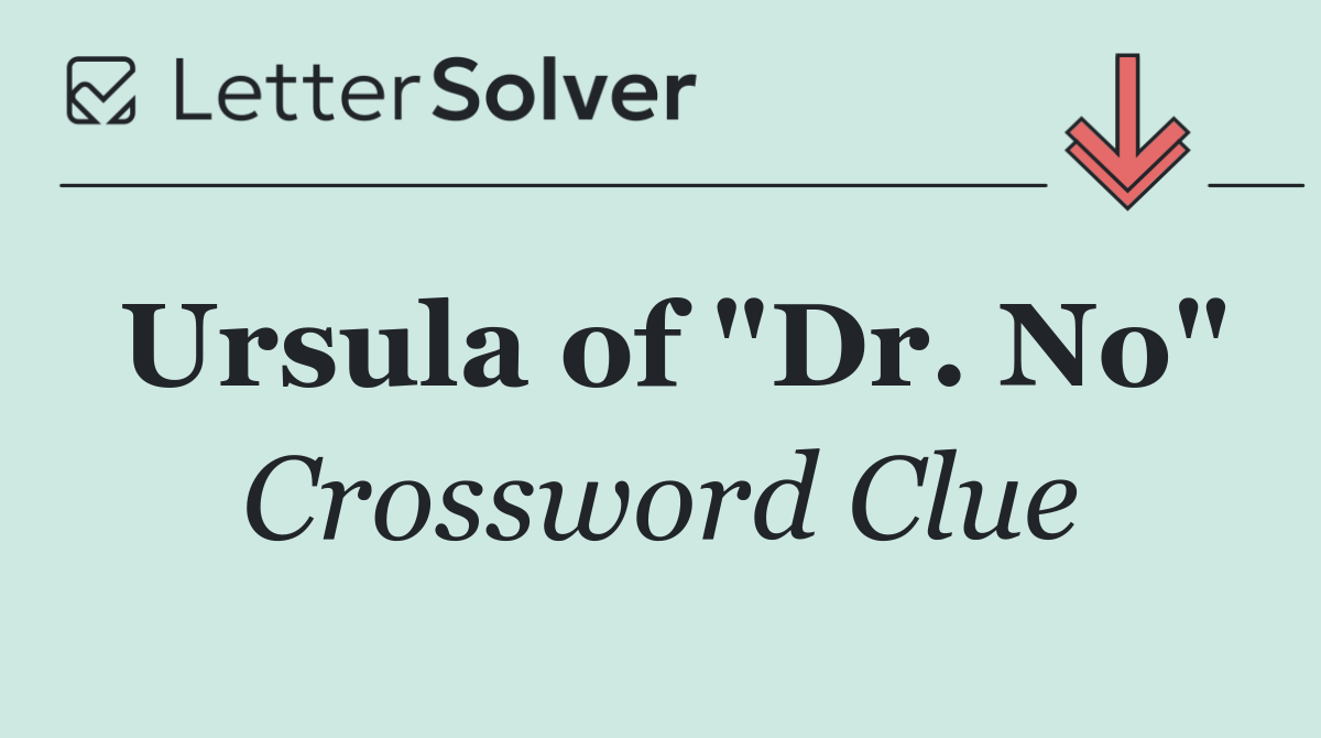 Ursula of "Dr. No"