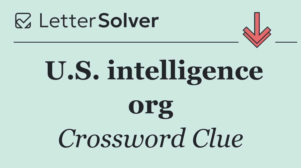 U.S. intelligence org