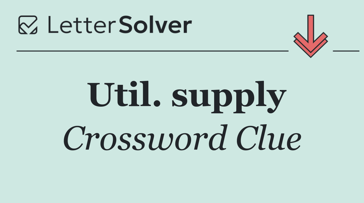 Util. supply