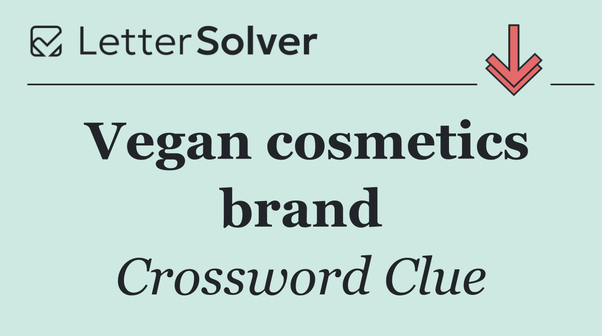 Vegan cosmetics brand