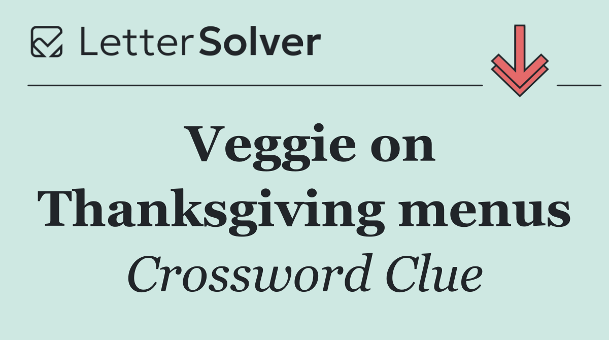 Veggie on Thanksgiving menus