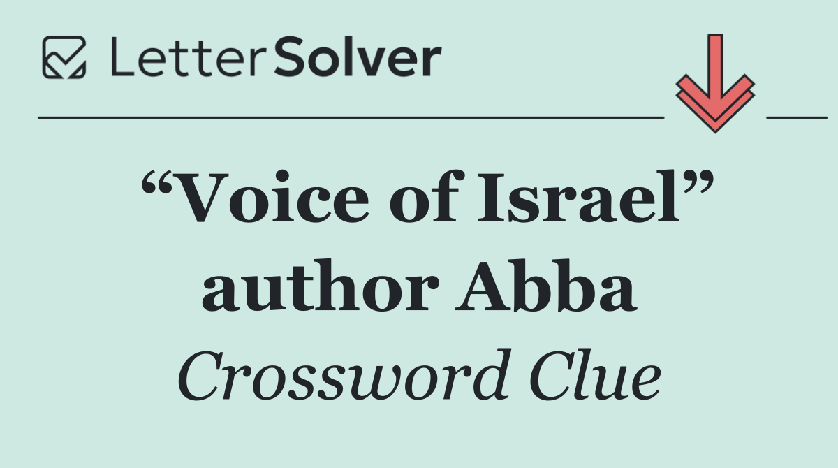“Voice of Israel” author Abba