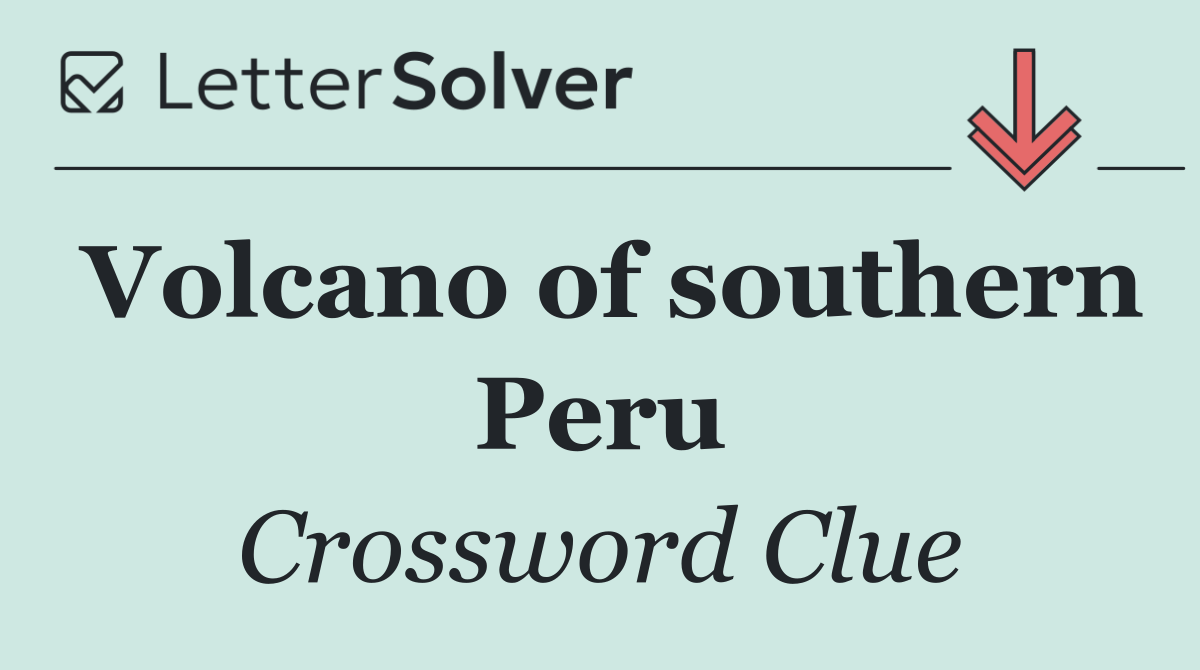 Volcano of southern Peru