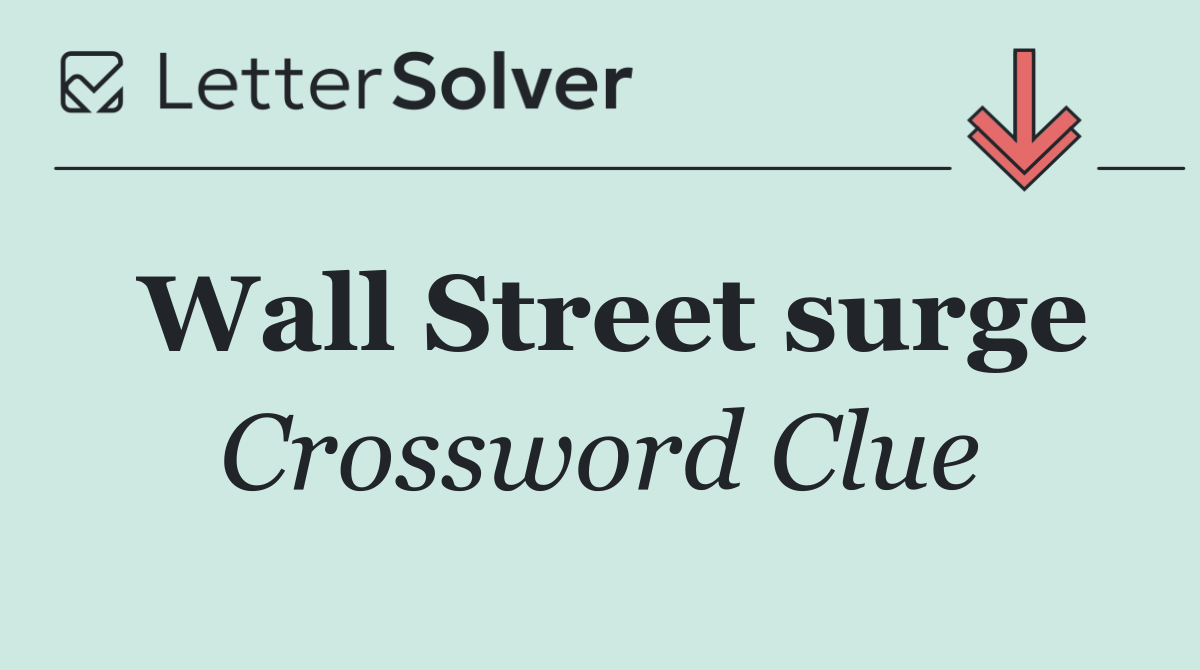 Wall Street surge