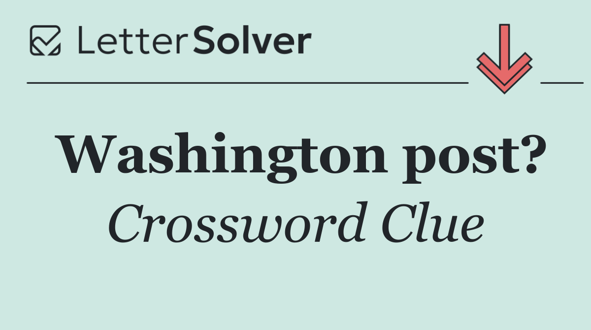 Washington post?