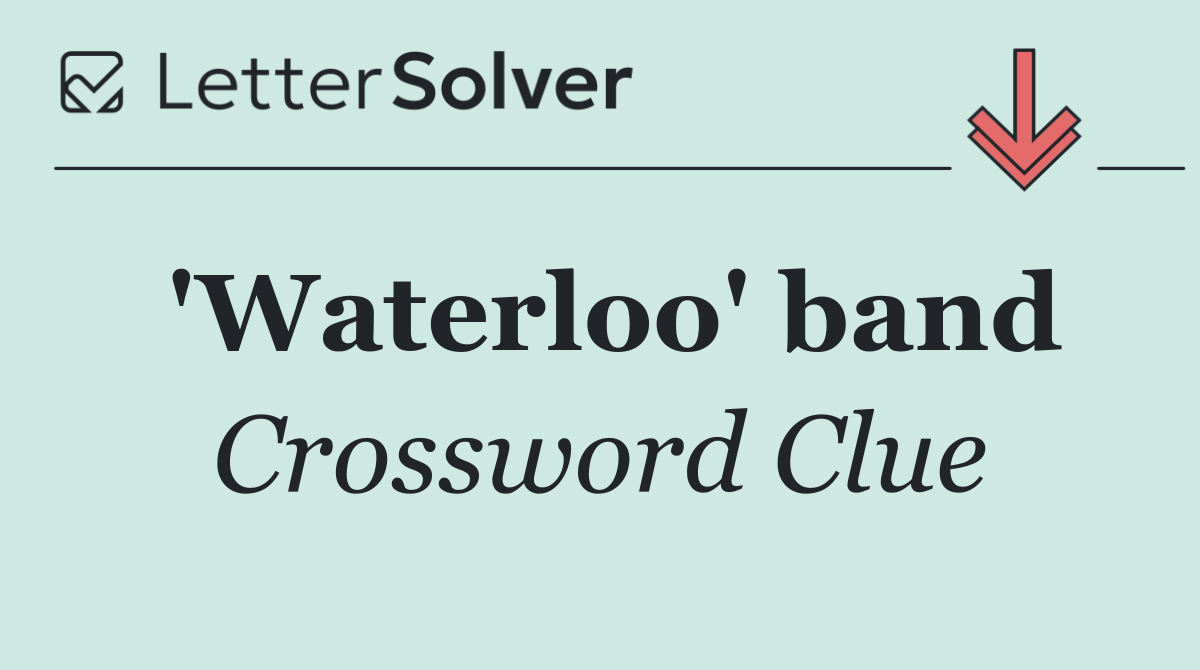 'Waterloo' band