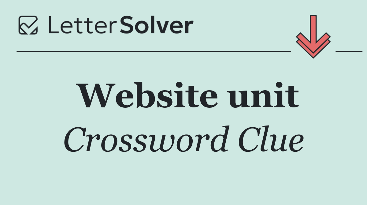 Website unit