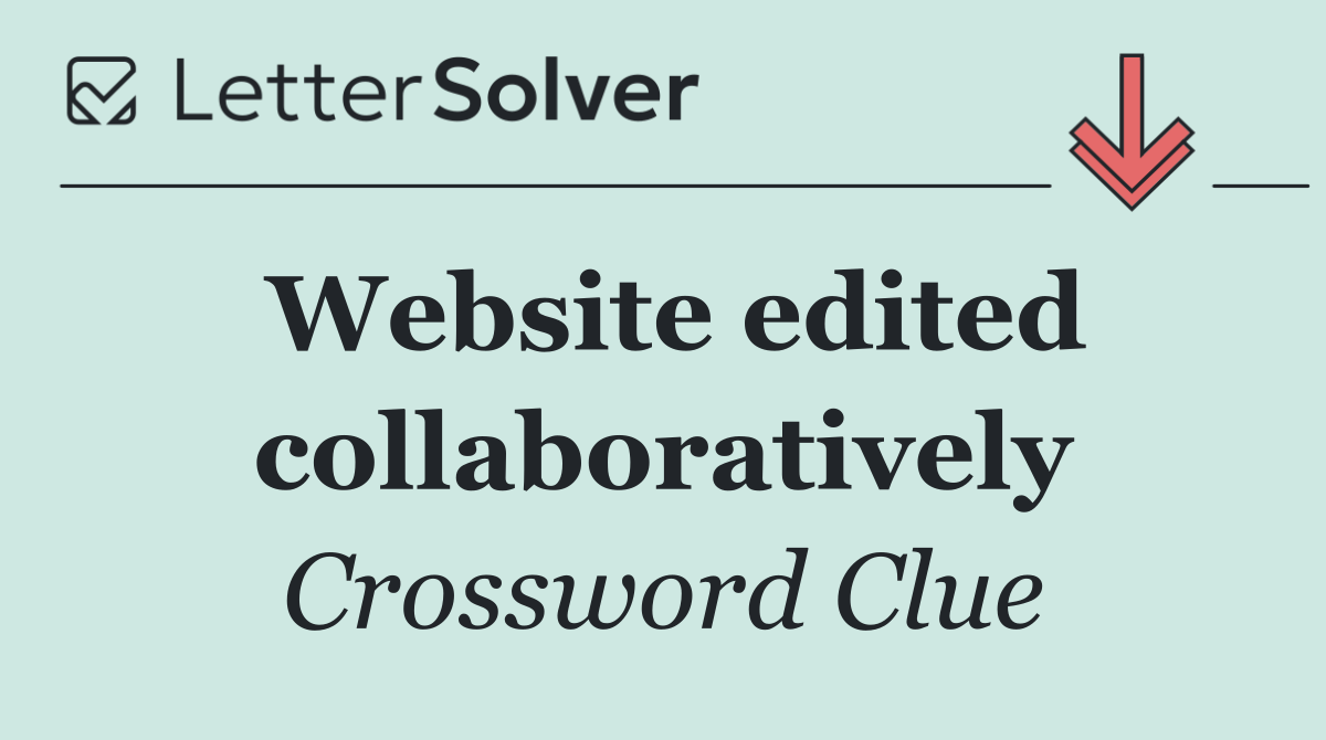 Website edited collaboratively