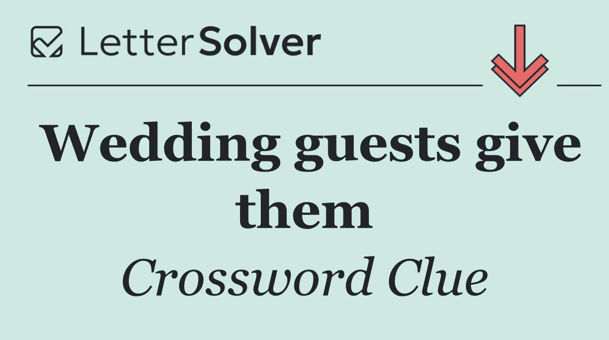 Wedding guests give them
