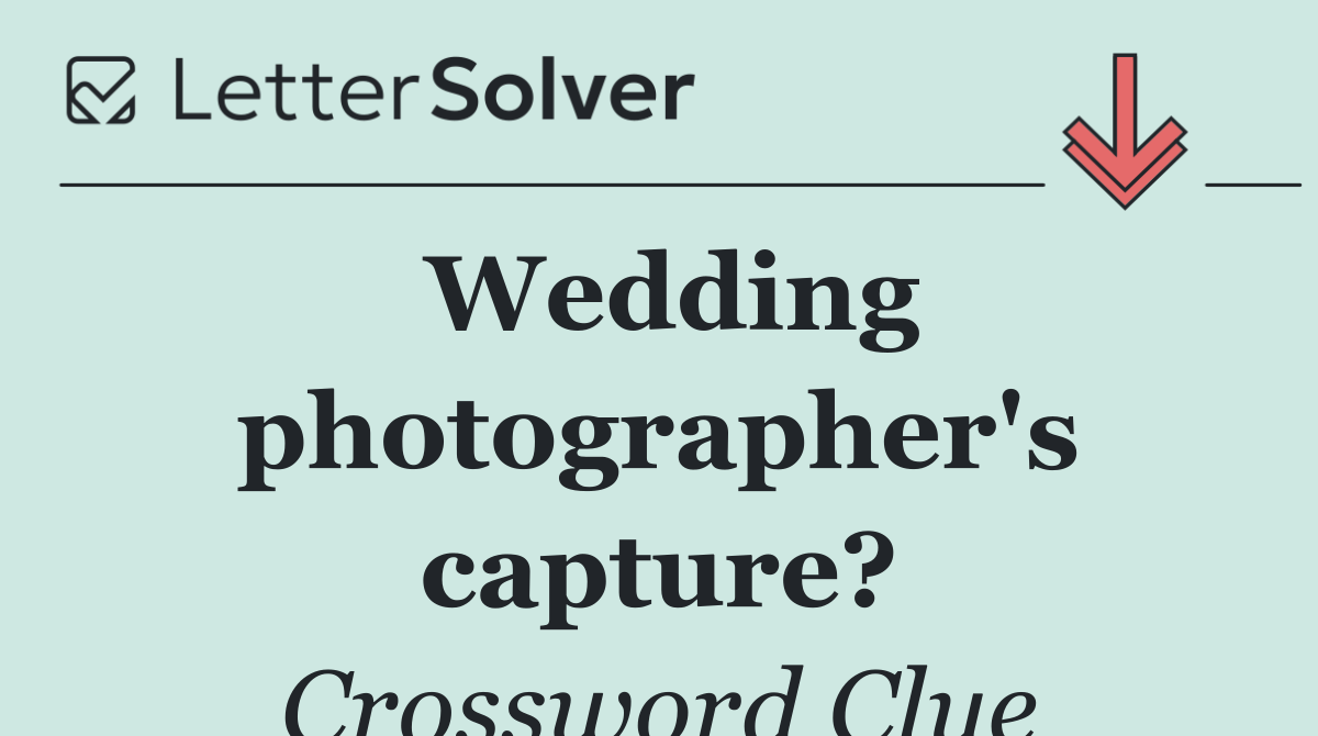 Wedding photographer's capture?