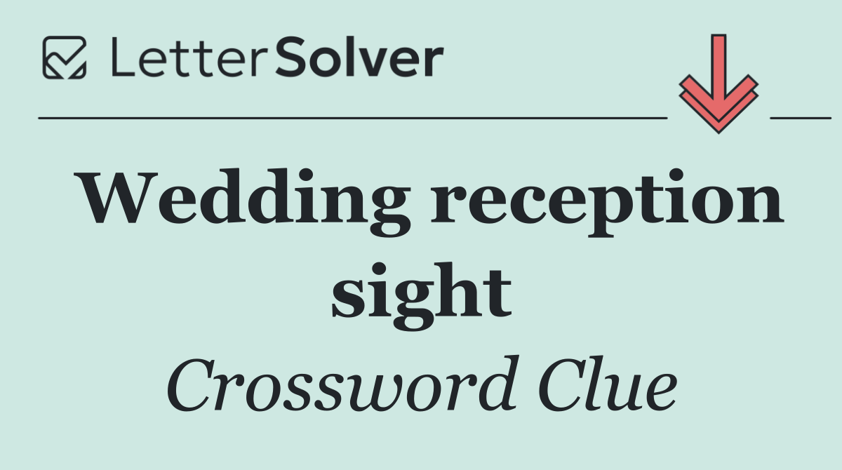 Wedding reception sight