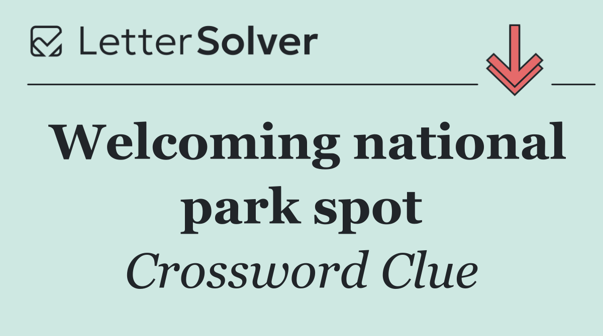 Welcoming national park spot
