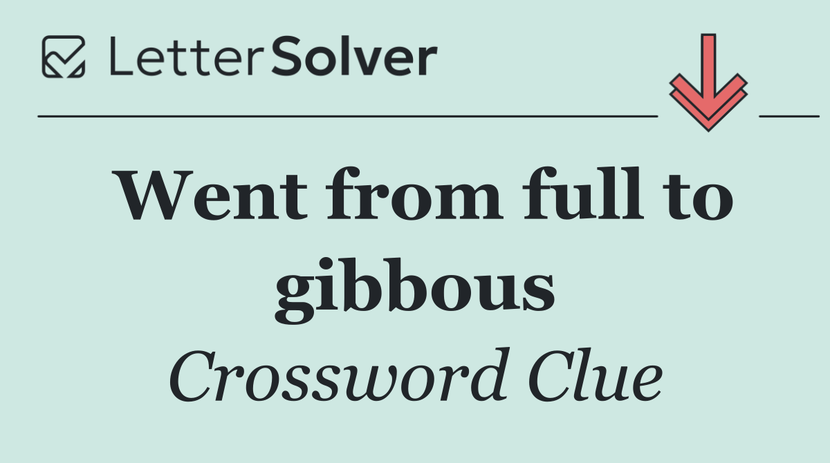 Went from full to gibbous