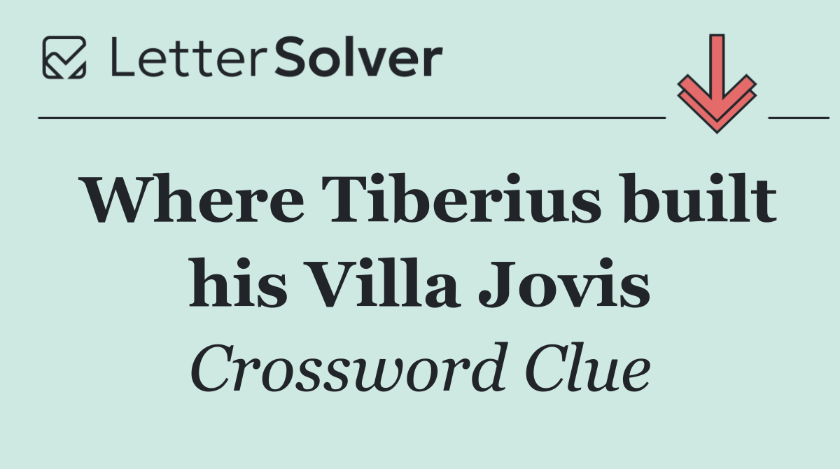 Where Tiberius built his Villa Jovis