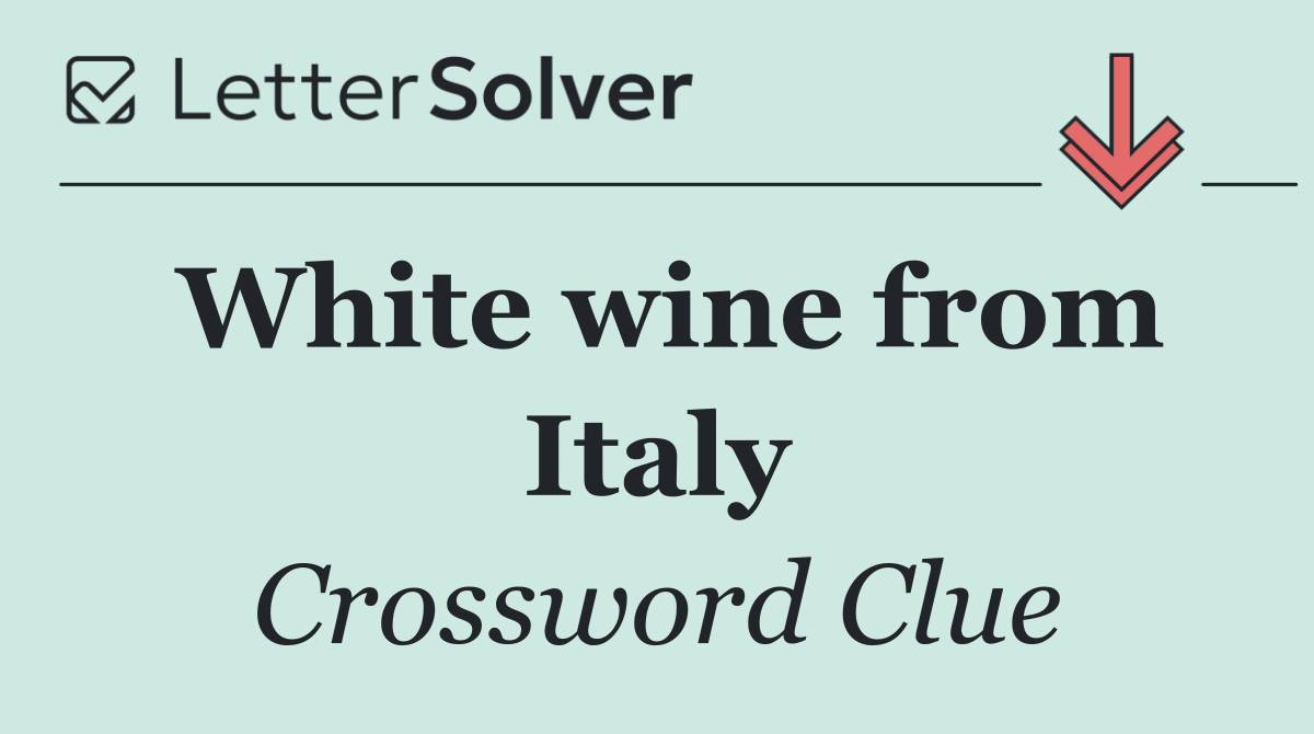White wine from Italy