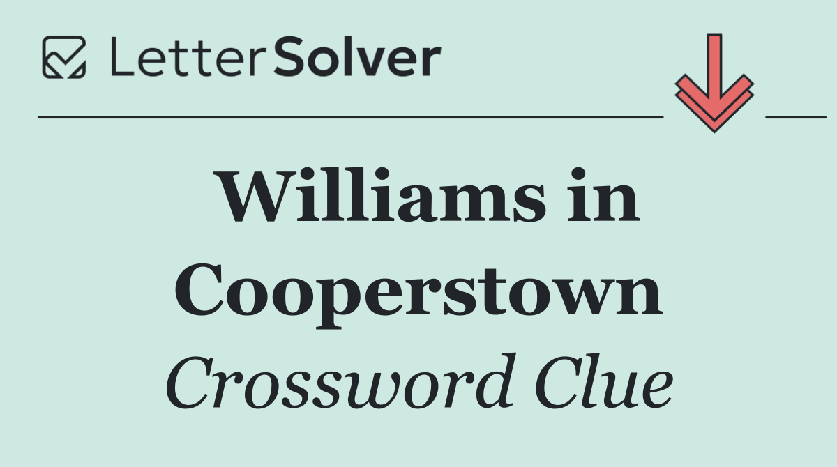 Williams in Cooperstown