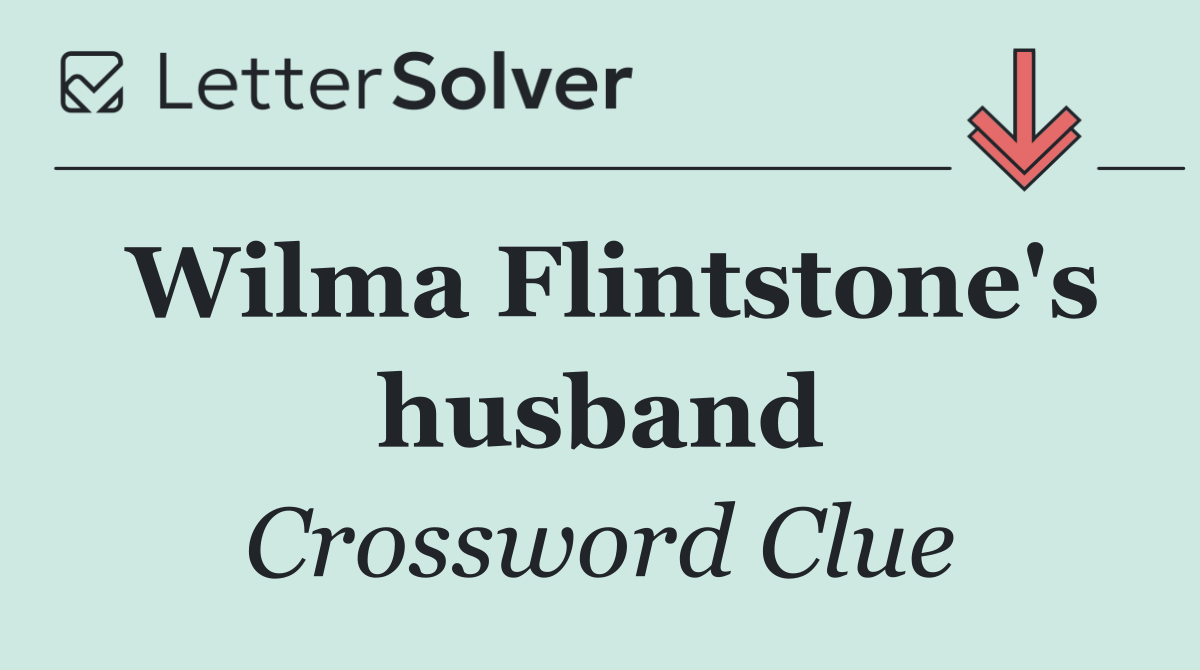 Wilma Flintstone's husband