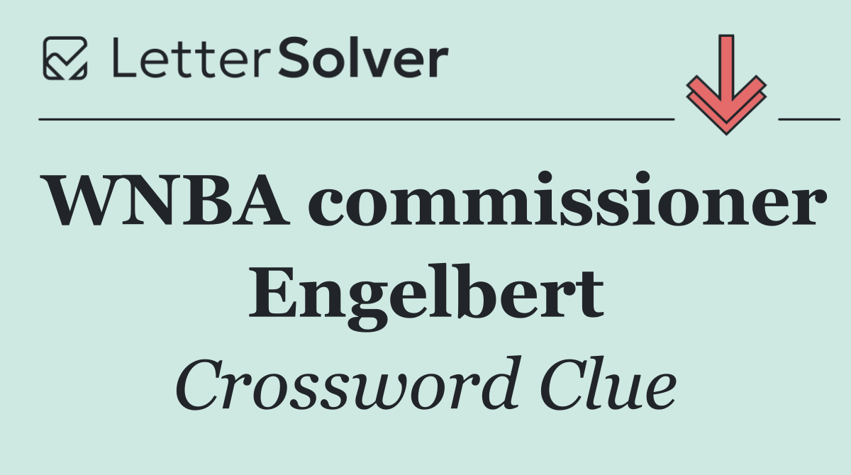 WNBA commissioner Engelbert
