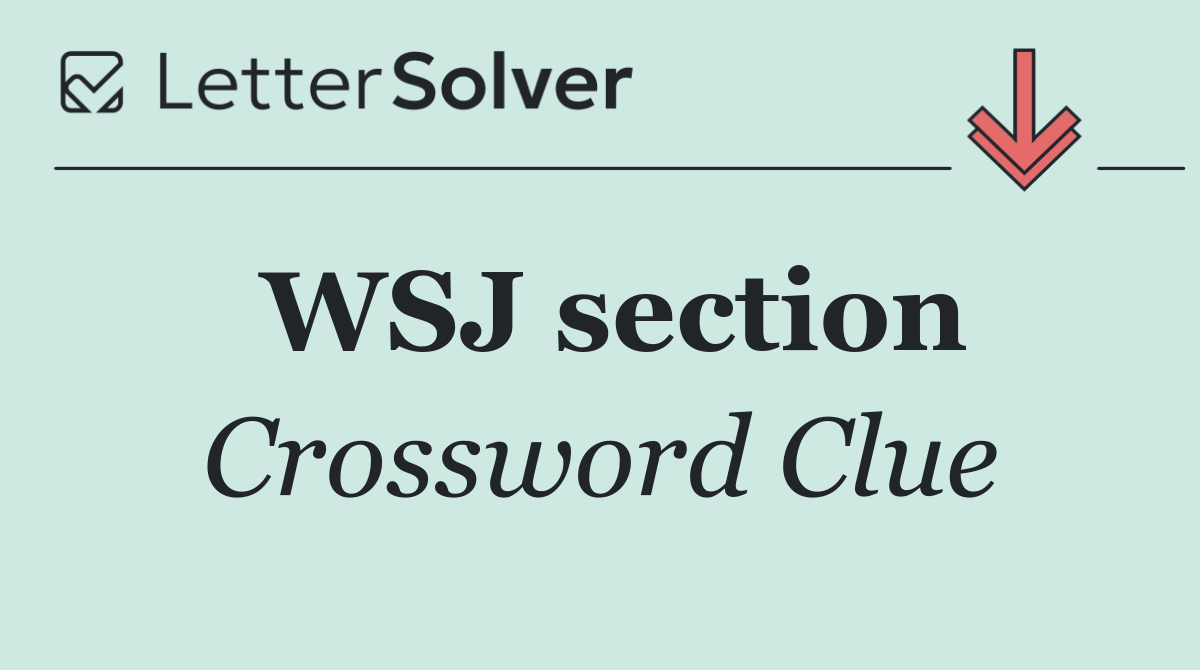 WSJ section