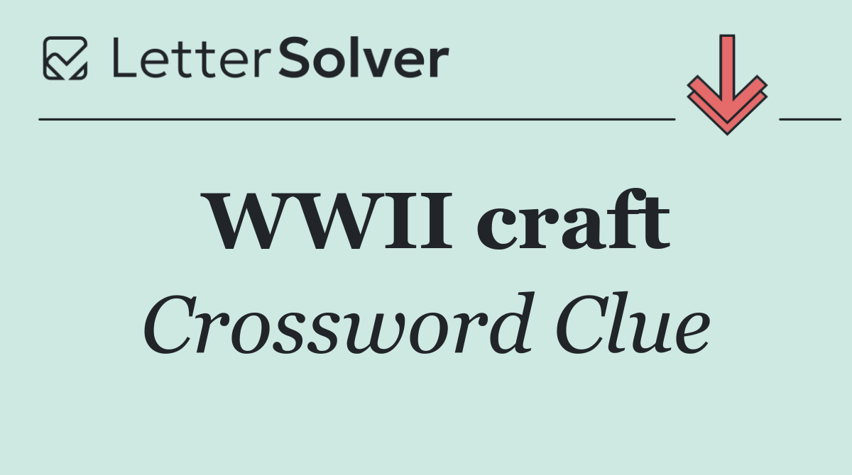 WWII craft
