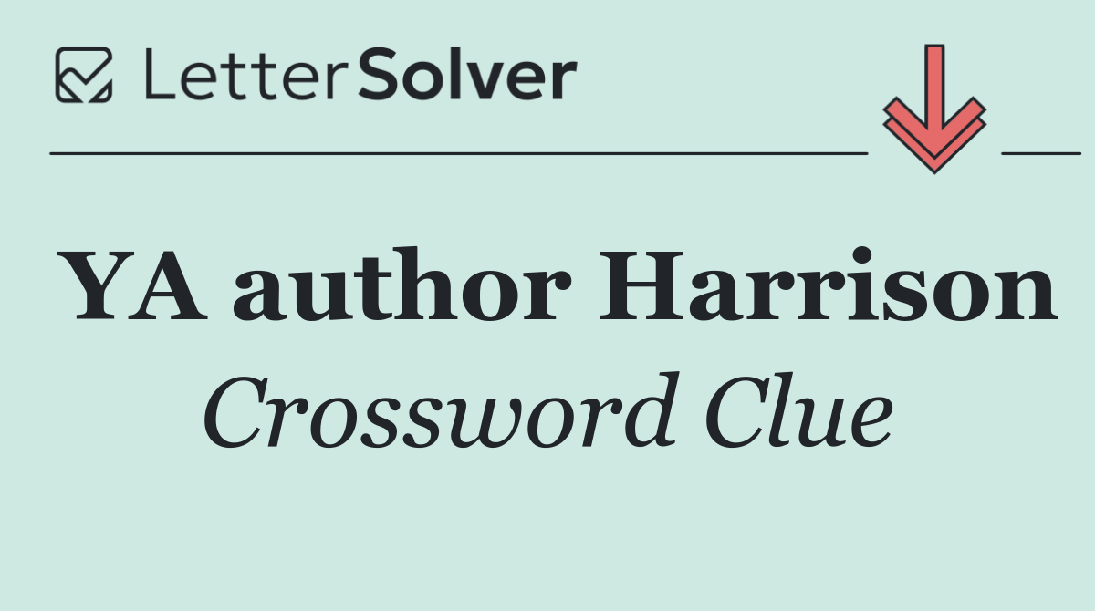YA author Harrison