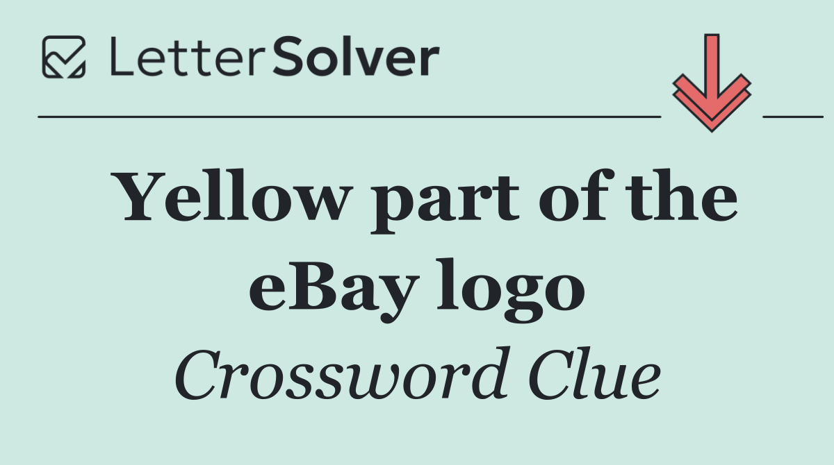 Yellow part of the eBay logo
