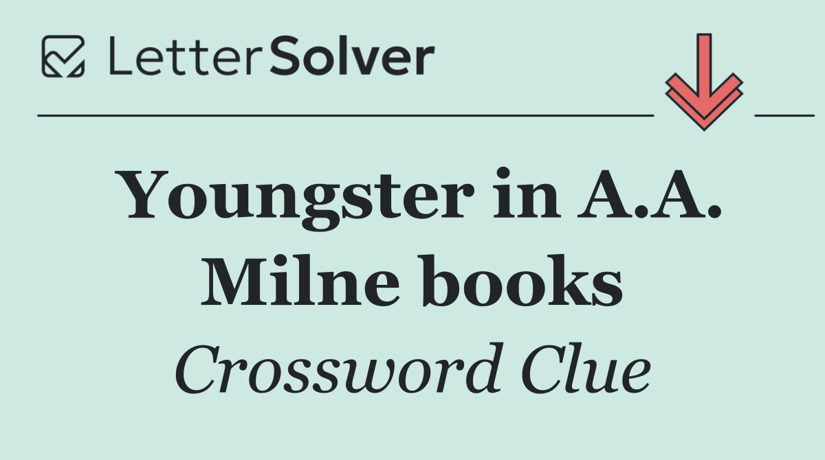 Youngster in A.A. Milne books