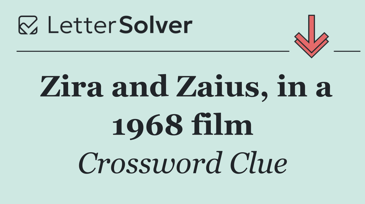 Zira and Zaius, in a 1968 film