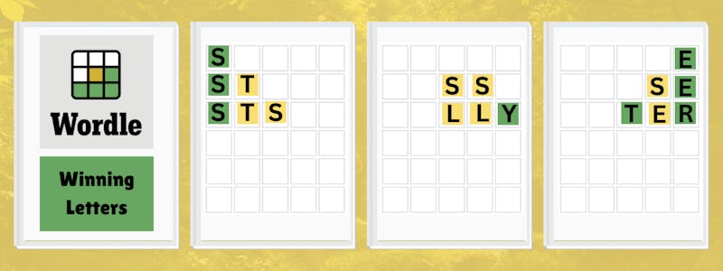 Wordle Winning Letter Combinations Header